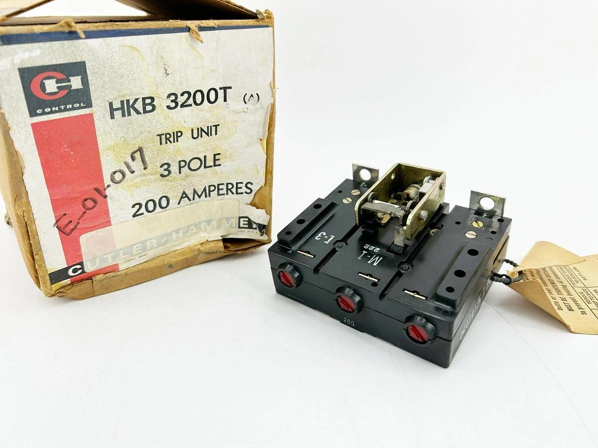 New Eaton Cutler-Hammer HKB3200T Trip Unit, 200 A