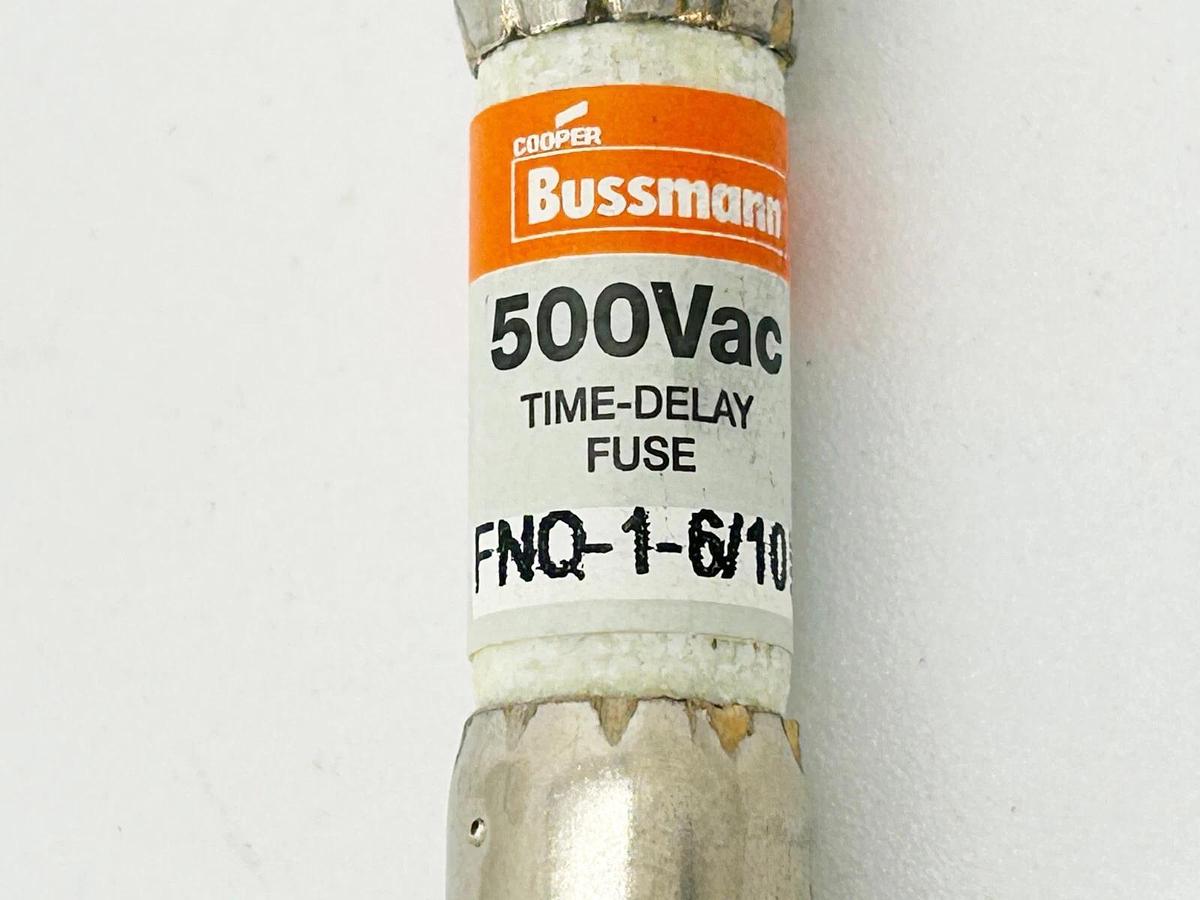 New New Lot of 7 Bussmann FNQ-1-6/10 Time Delay Fuse 500V 1.6A