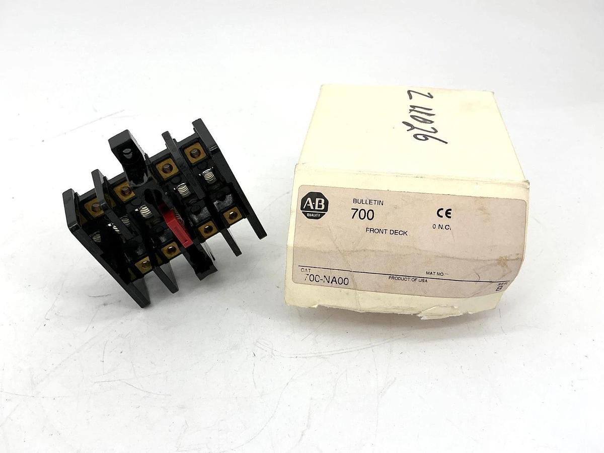 New Allen Bradley 700-NA00 Ser B Relay Front Deck 4-Pole 125Watt Max 700NA00