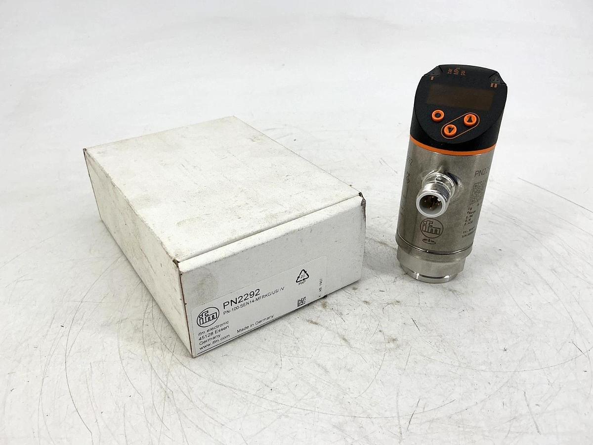 New IFM Efector PN2292 Pressure Sensor 4-Pin 18-30V PN-100-SEN14-MFRKG/US/ /V