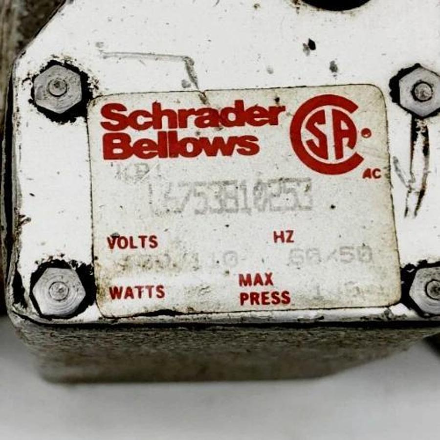 Used Schrader Bellows L6753810253 Solenoid Valve 120/110 60/50 140psi