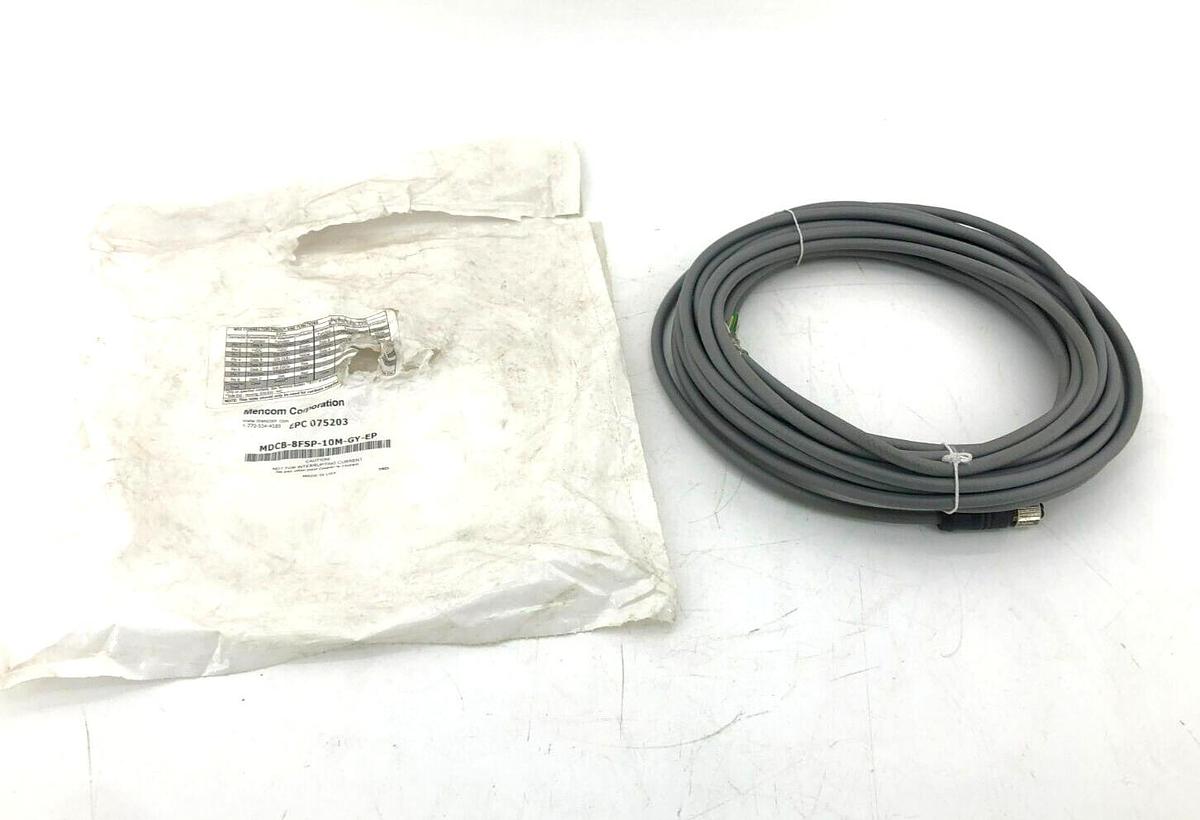 New Mencom MDCB-8FSP-10M-GY-EP Cordset Shielded Cable