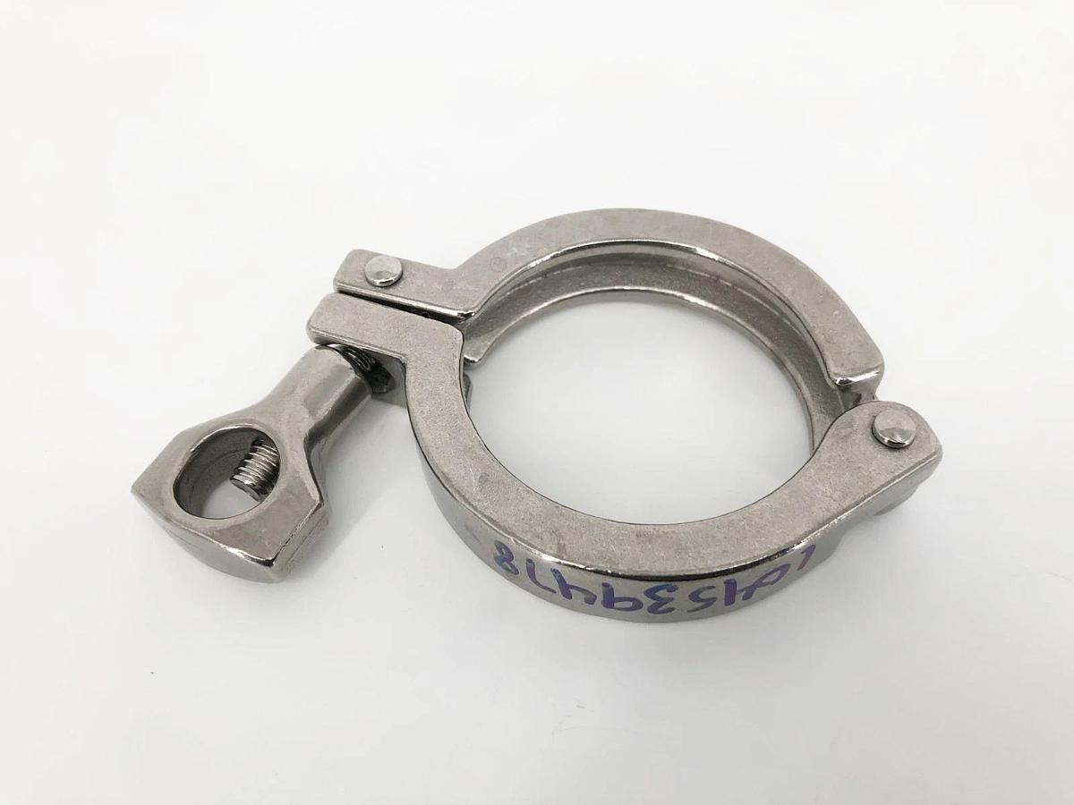 Lot of 4 New Sanitube 13MHHM-200 Sanitary Clamp 2" 304 Stainless YD1579 - No Box