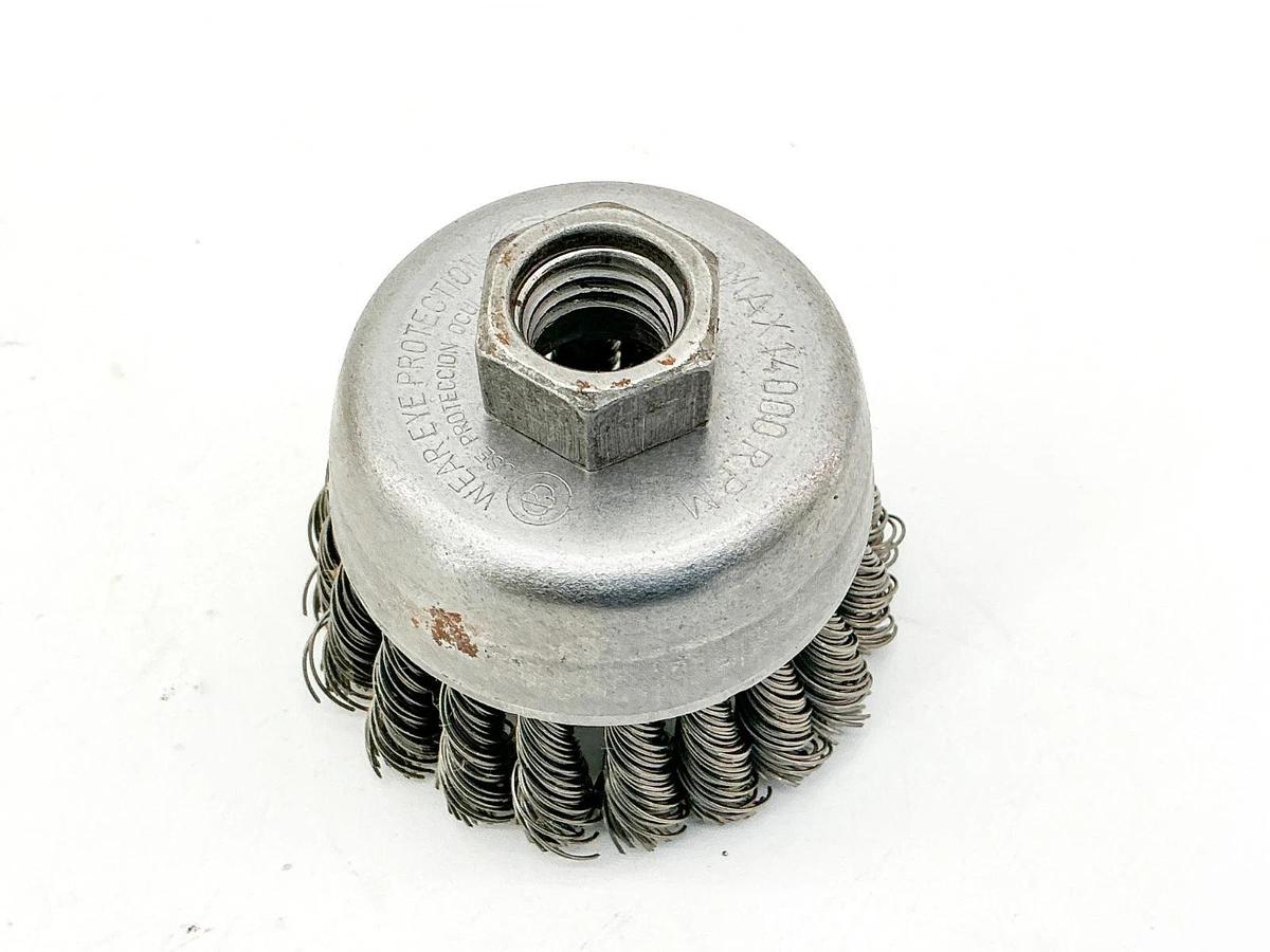 New Lot of 2 Weiler 03597879 2-3/4" Single Row Wire Cup Brush .020 Wire