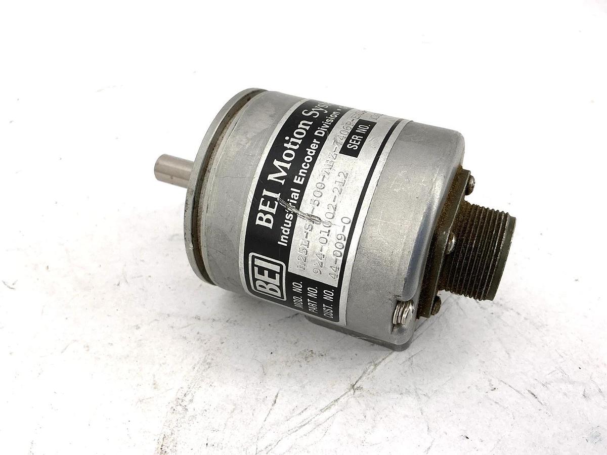 Used BEI H25E-SB-500-ABZ-7406R-EM16-S Encoder 7-Pin