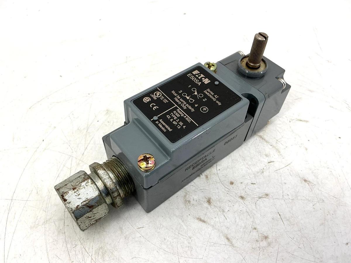 Used Eaton E50SA Ser A2 Limit Switch Component Switchbody 1NC/1NO 10A@12VAC 1A@125VDC