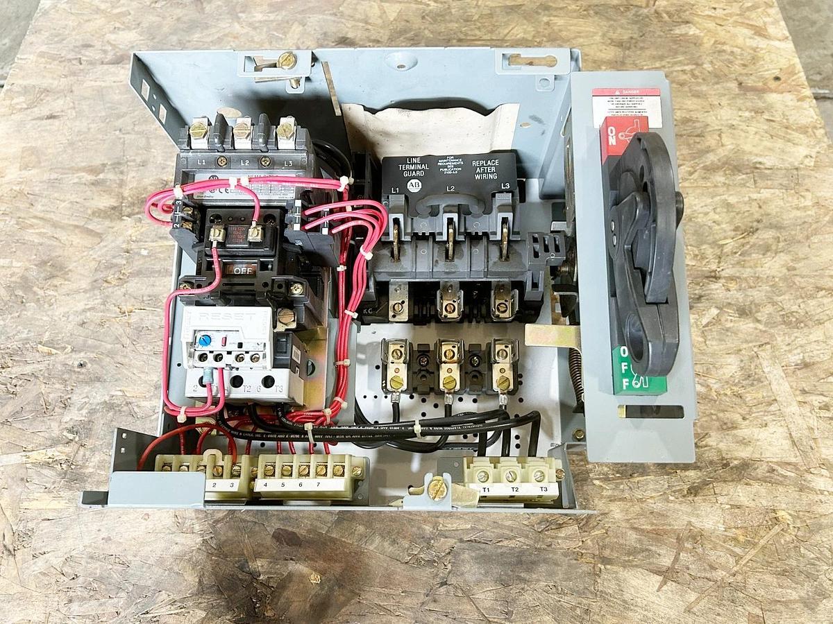 Used Allen Bradley 2112B-CDCD-7FA2H-20J-42GT-79U-9018 Fusible Combination Starter Siz