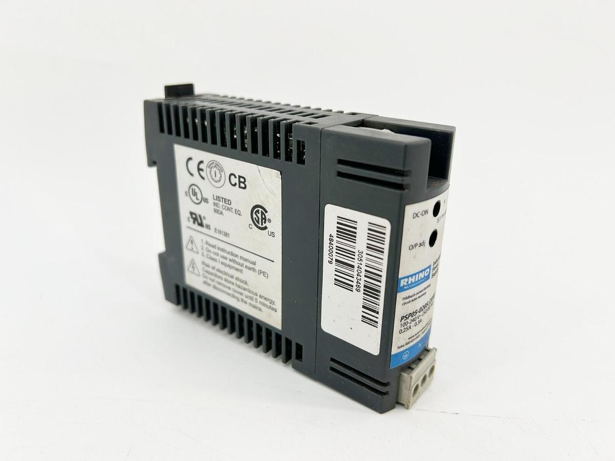 Used Rhino PSP05-020S Power Supply 240VAC 375VDC 4A 20W 1 Phase