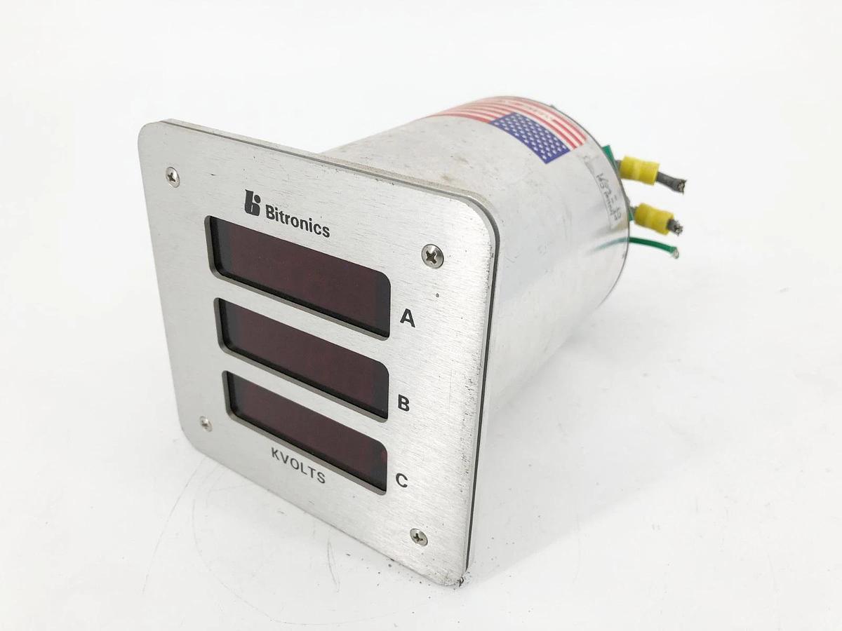 Used Bitronics VTAIE1 Three Phase Volt Meter 115VAC