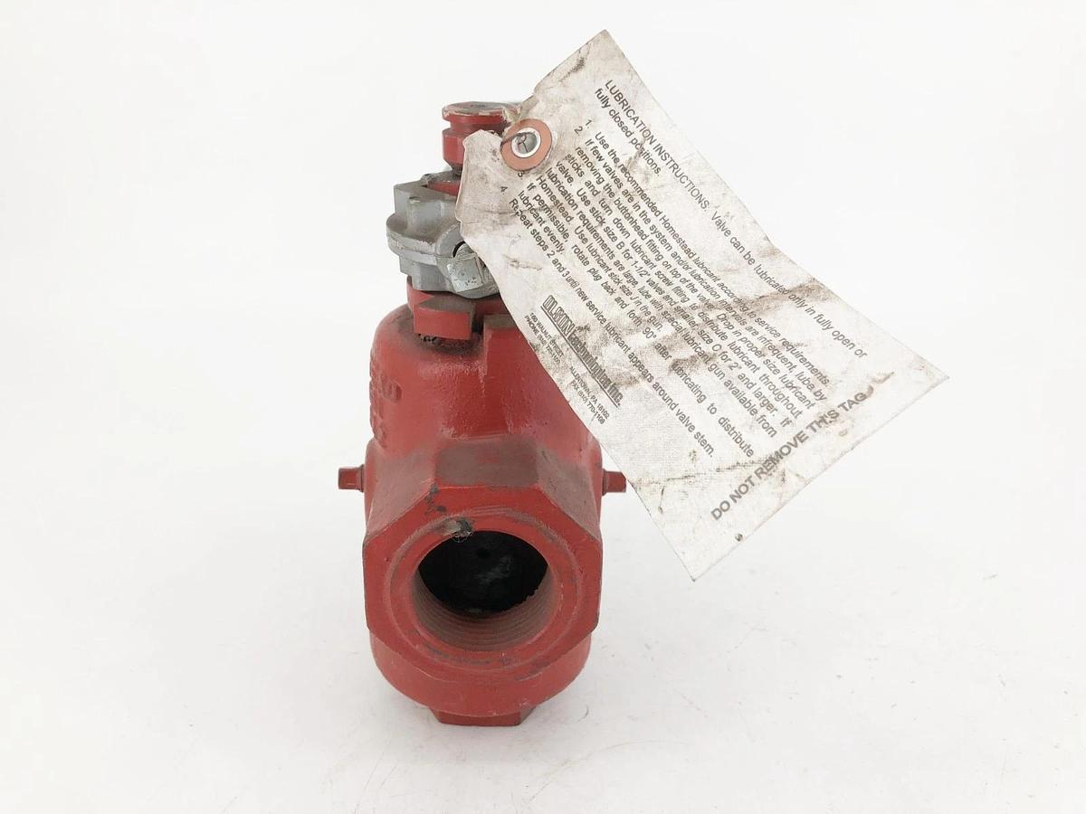 New Homestead 0601009012 Lubricated Plug Valve FIG 601 1-1/4" 200psi - No Box