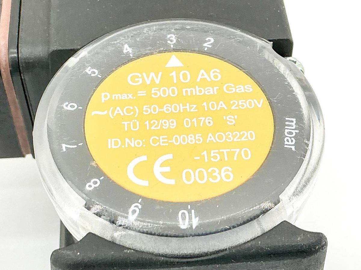 New Dungs GW10A6 Pressure Switch 500 MBar 10A 250V CE-0085 AO3220 - No Box