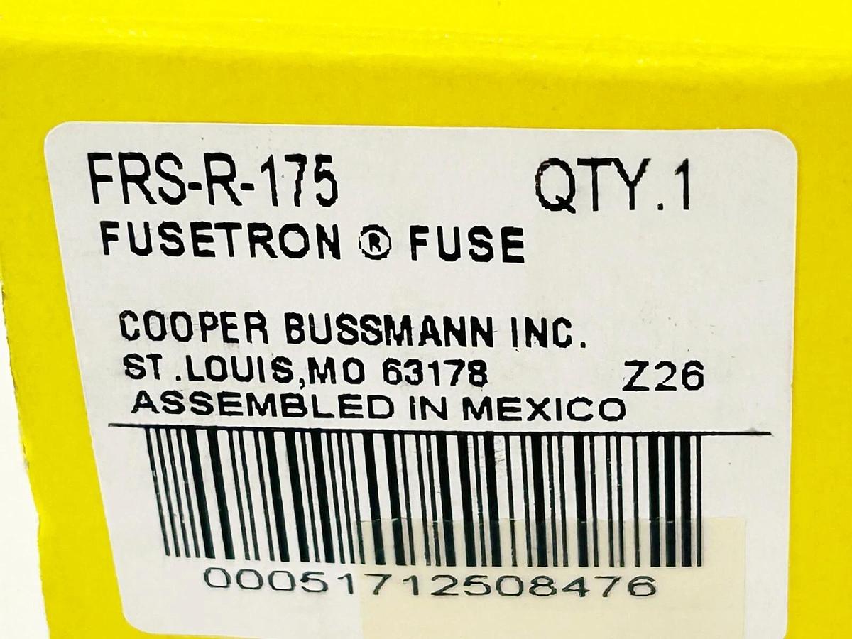 New Bussmann FRS-R-175 Dual Element Time Delay Fuse 600VAC 300VDC 175A