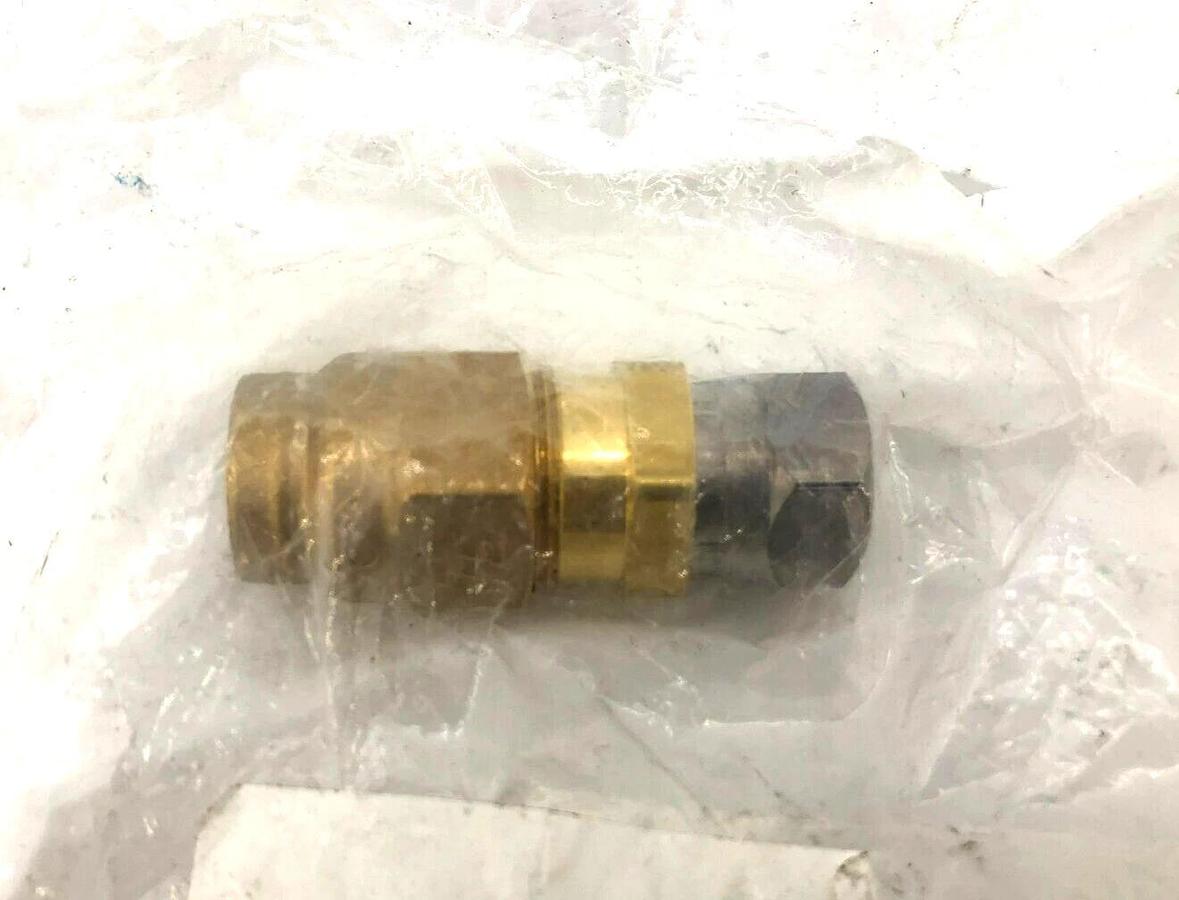 Lot of 5 New Unbranded 90519 Female Swivel Connectors Brass, 3/8" Hose I.D.