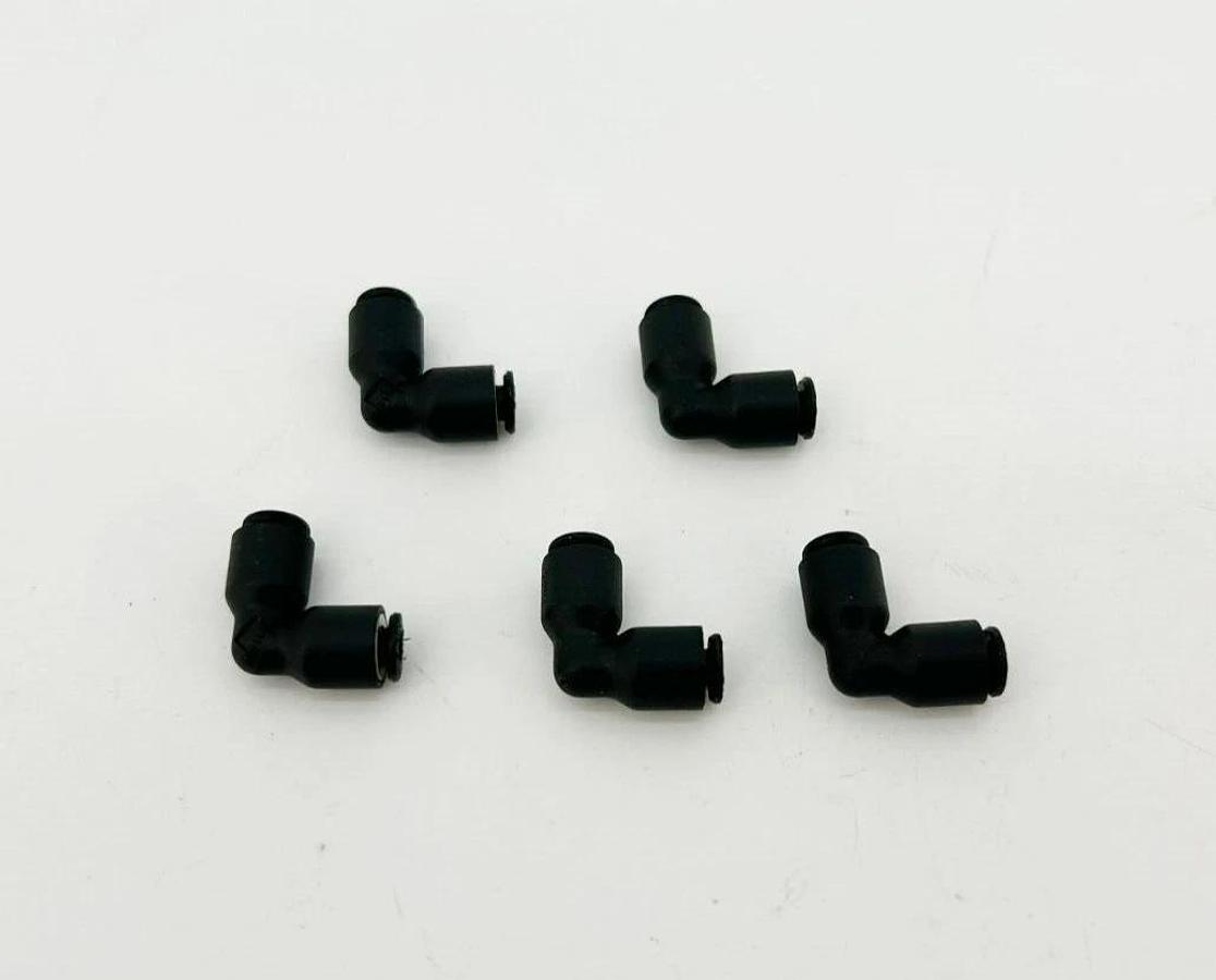 Lot of 5 New Lawson 86789 Union Elbows, 1/8" OD, Glass Reinforced Nylon