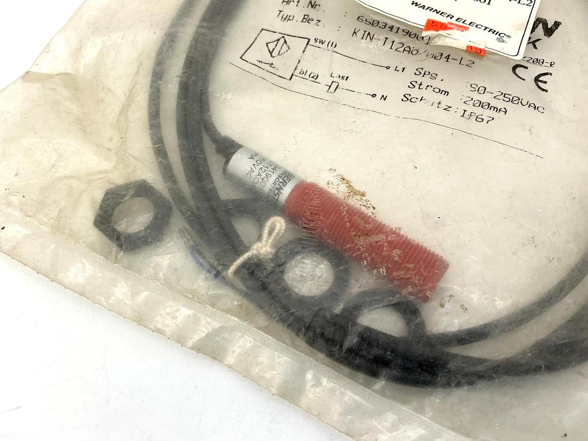 New Bernstein 650-3419-001 Inductive Sensor 90-250VAC 200mA KIN-T12 A0/004-L2