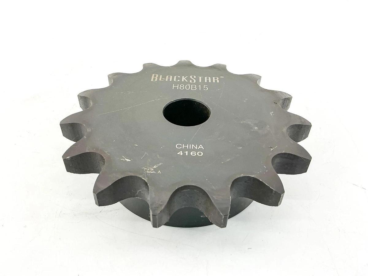 Used Blackstar H80B15 Sprocket 15 Tooth Bore To Size 4.81" Pitch
