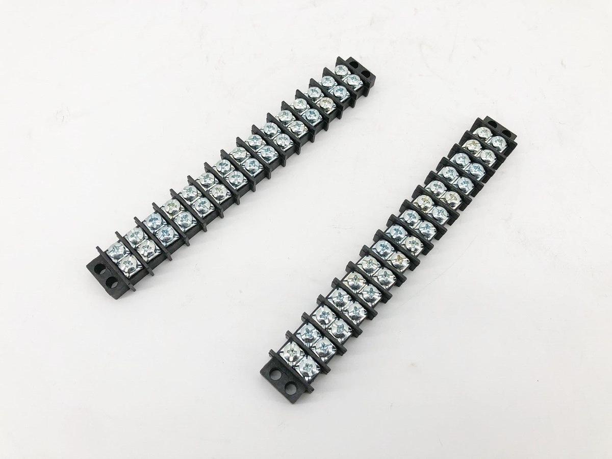 Lot of 2 New Curtis Industries 1515W Panel Mount Terminal Strip 15 Circuit