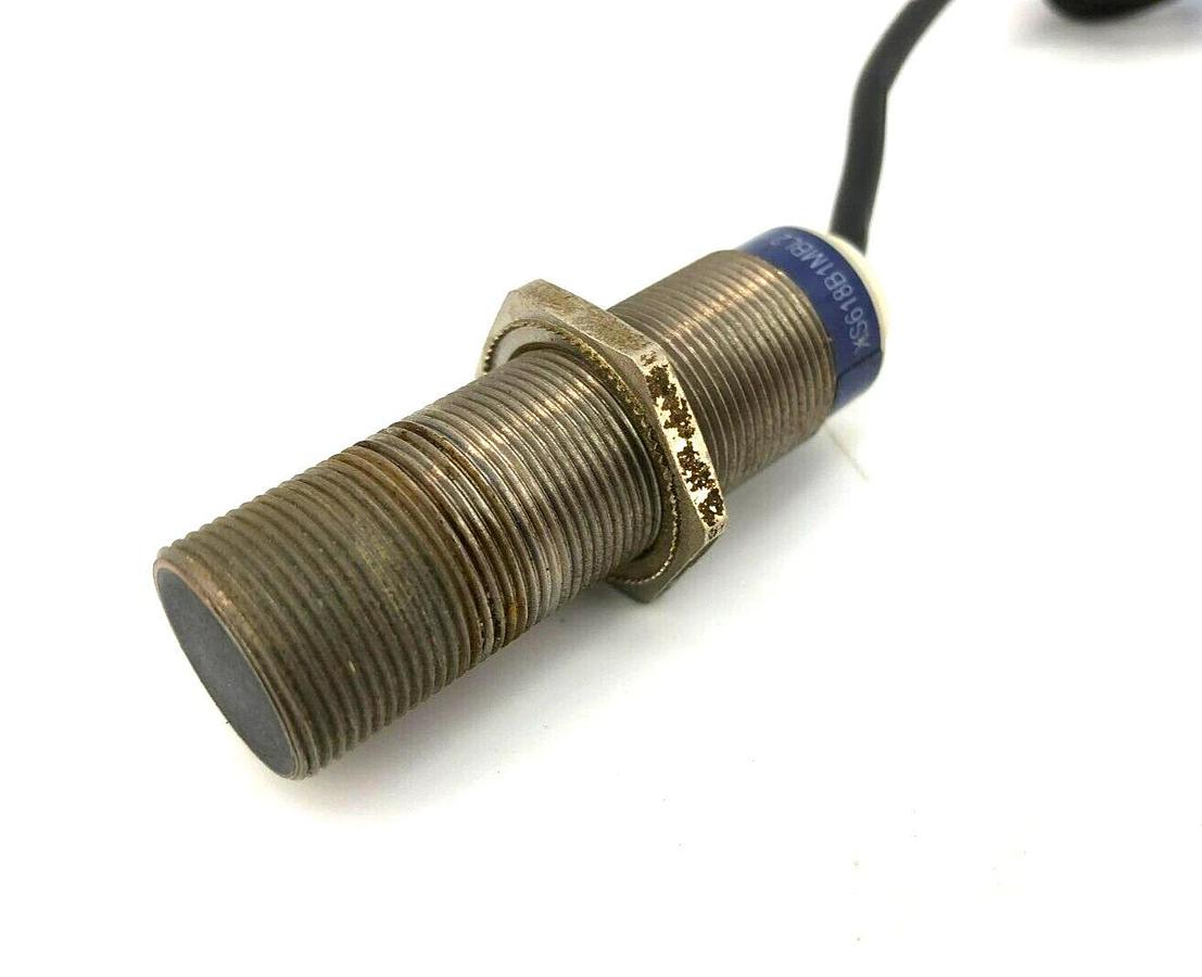 Used Telemecanique XS618B1MBL2 Inductive Proximity Sensor 18MM 12-48 VDC