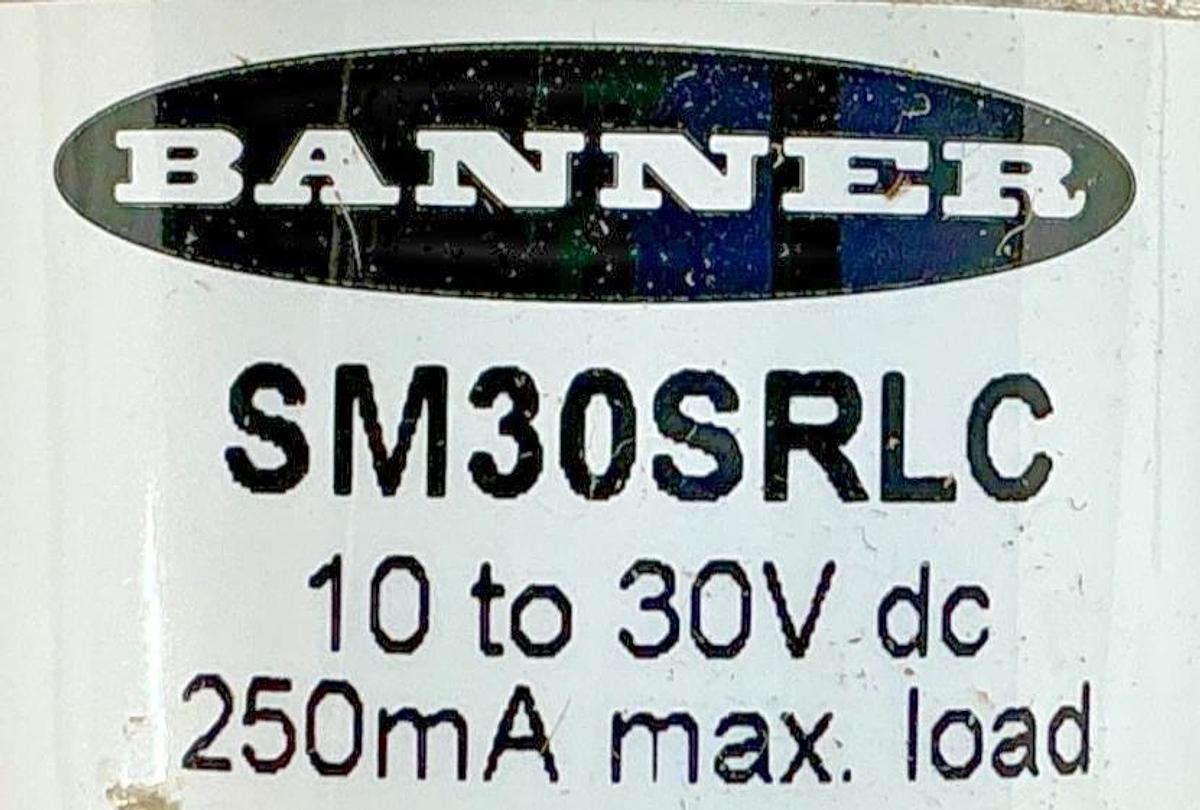 New Banner Engineering SM30SRLC Photoelectric Sensor 4-Wire 10-30VDC 28568