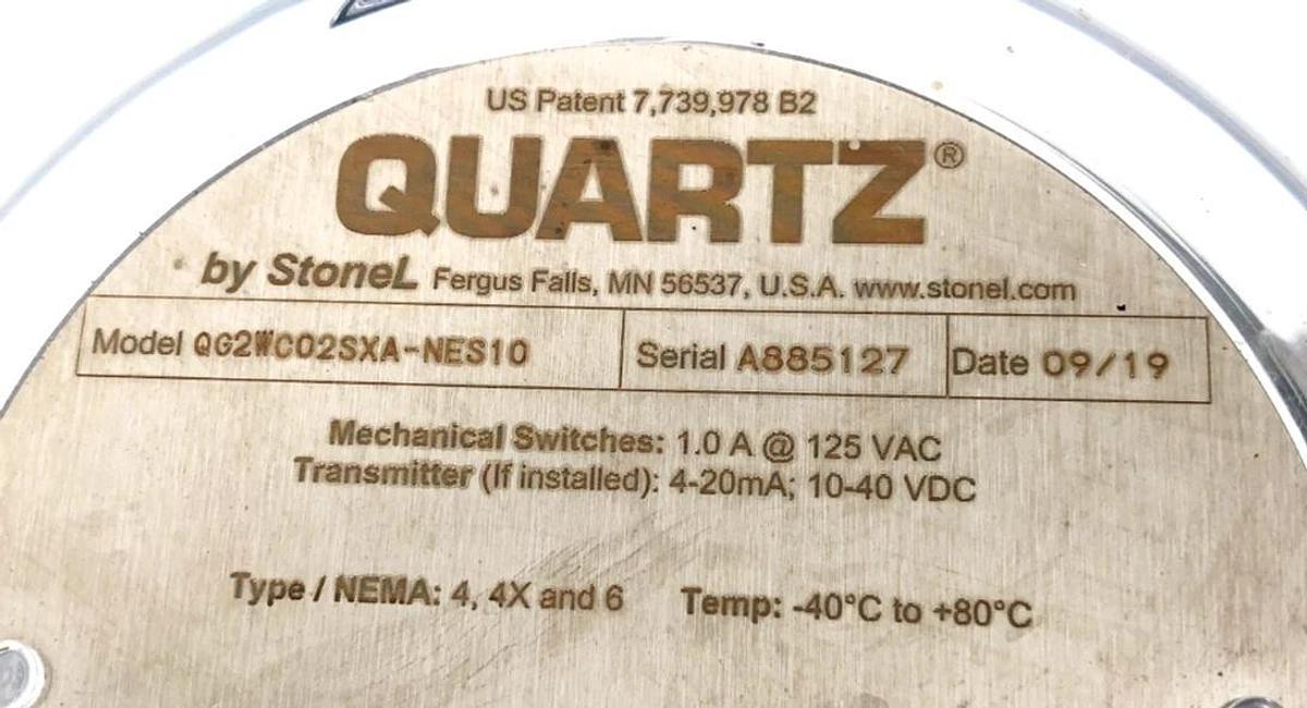 Used StoneL QG2WC02SXA-NES10 Limit Switch 1A 125VAC 4-20mA 10-40VDC