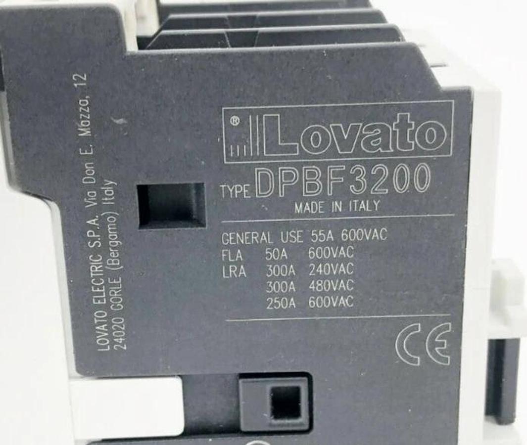 New Lovato DPBF32 00D Contactor 3 Pole 24VDC DPBF3200D