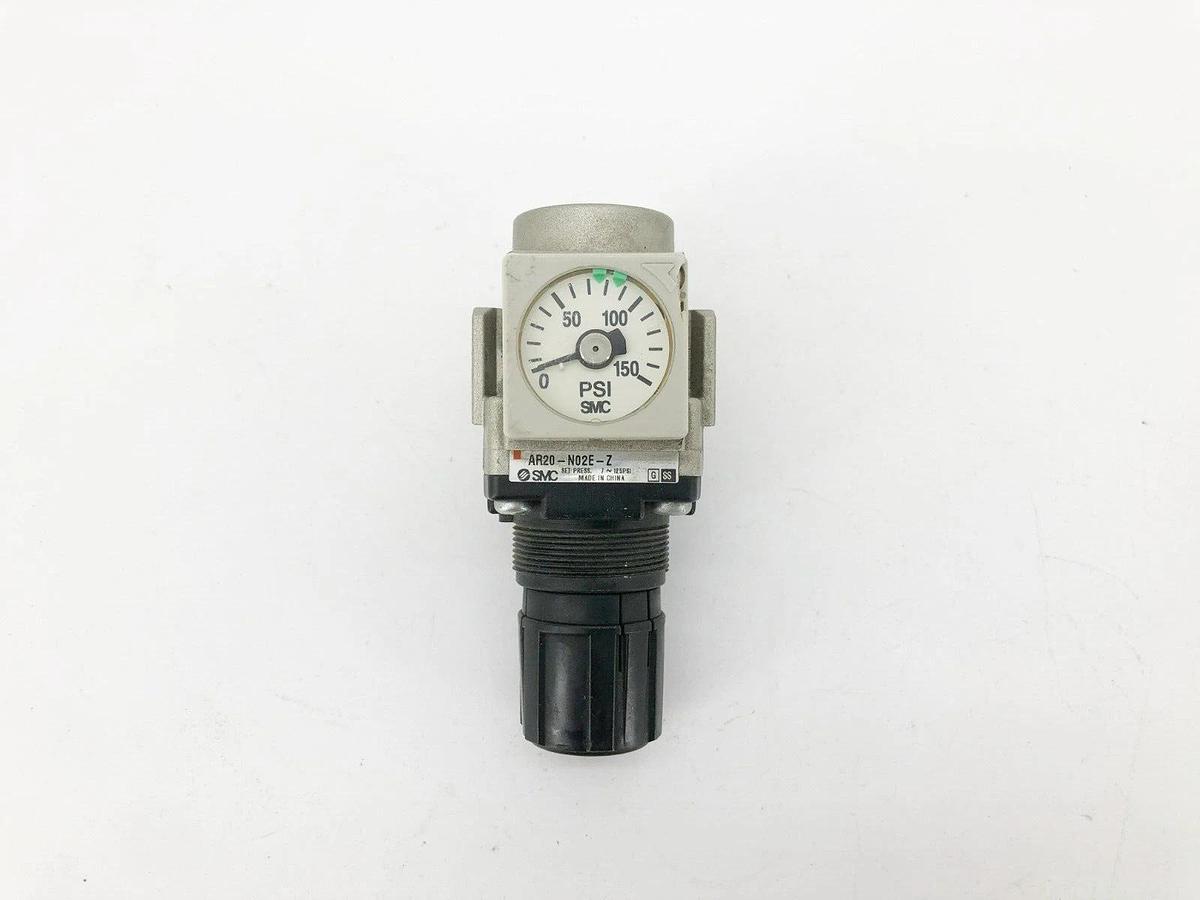 New SMC AR20-N02E-Z Pneumatic Regulator 7-125psi