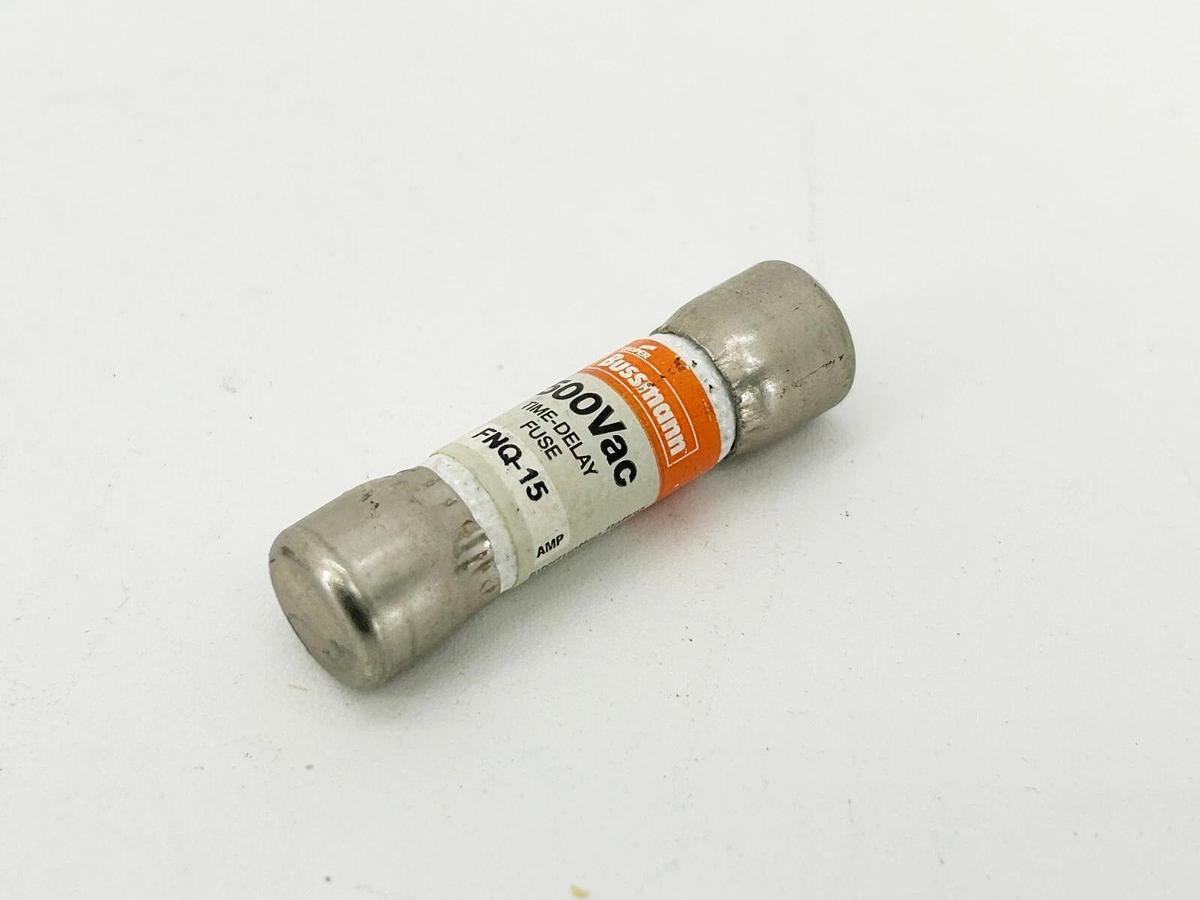 New Lot of 8 Bussmann FNQ-15 Time Delay Fuse 15A 500V