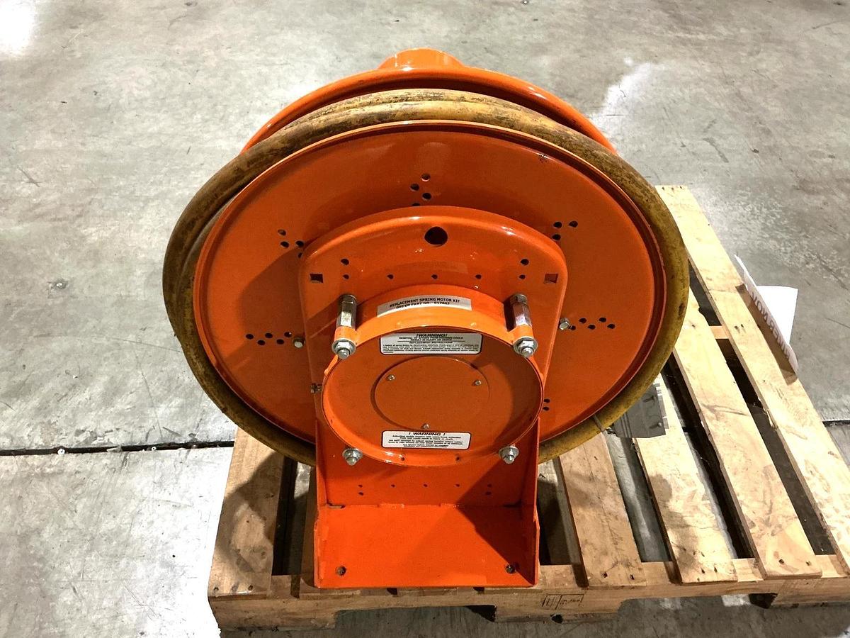 Used Gleason Reel S24751-163-15-2-CSA Heavy Duty Cable Reel Retrieve 50ft 35A 600V