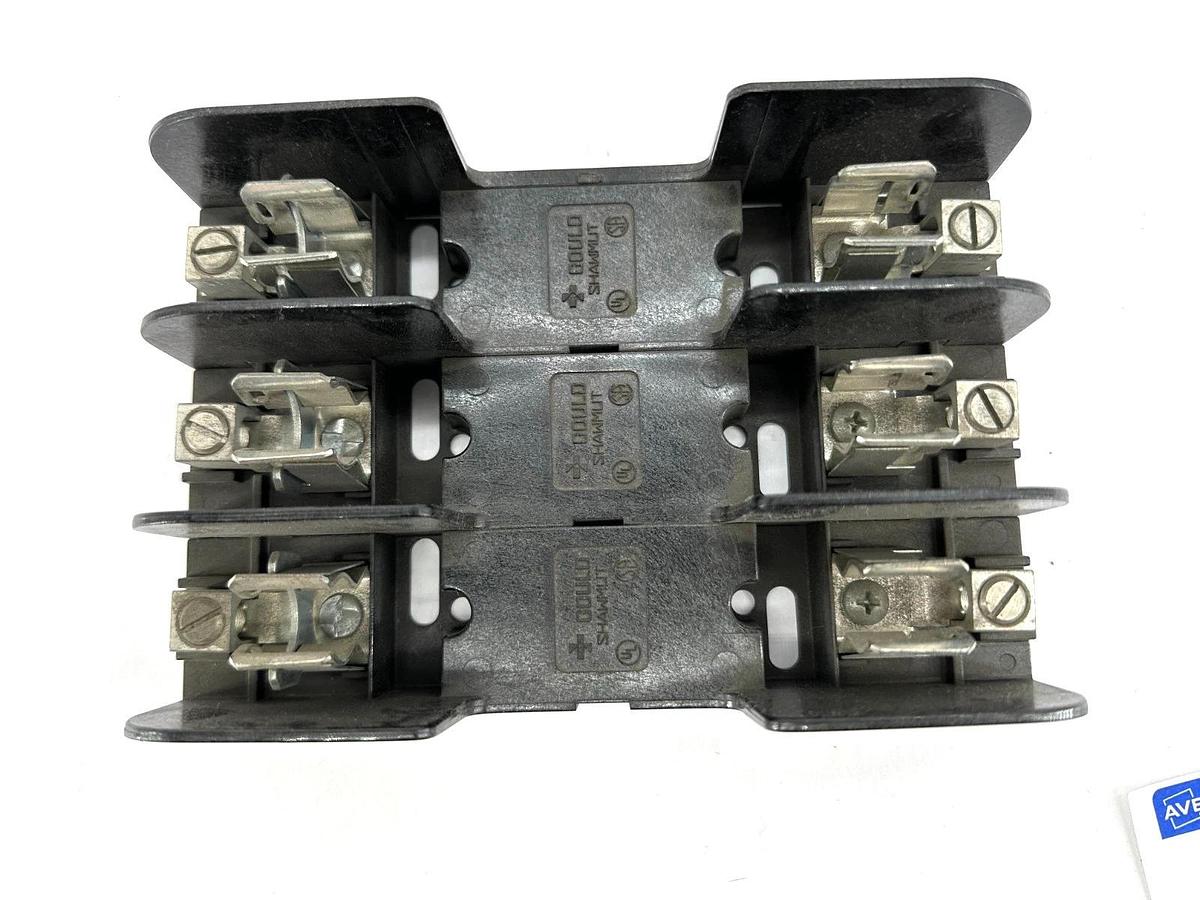 Lot of 2 New Gould Shawmut 60308R Fuse Block 3P 600V 30A - No Box