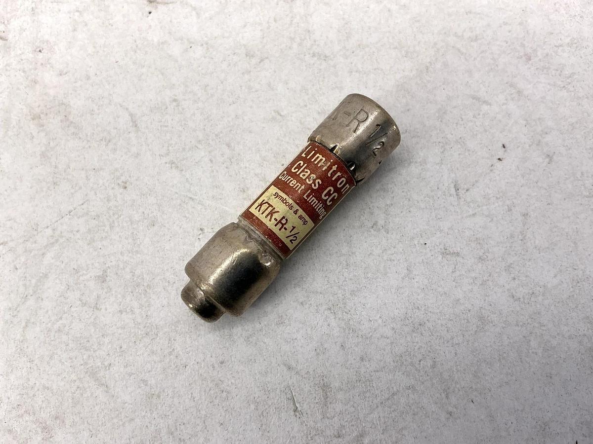 Lot of 3 New Bussmann KTK-R-1/2 Limitron Current-Limit Class CC Fuse 1/2A 600V