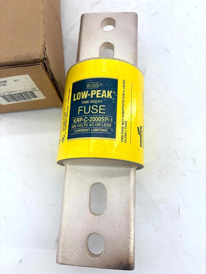 New Cooper Bussmann KRP-C-2000SP Low-Peak Fuse 2000A 600VAC