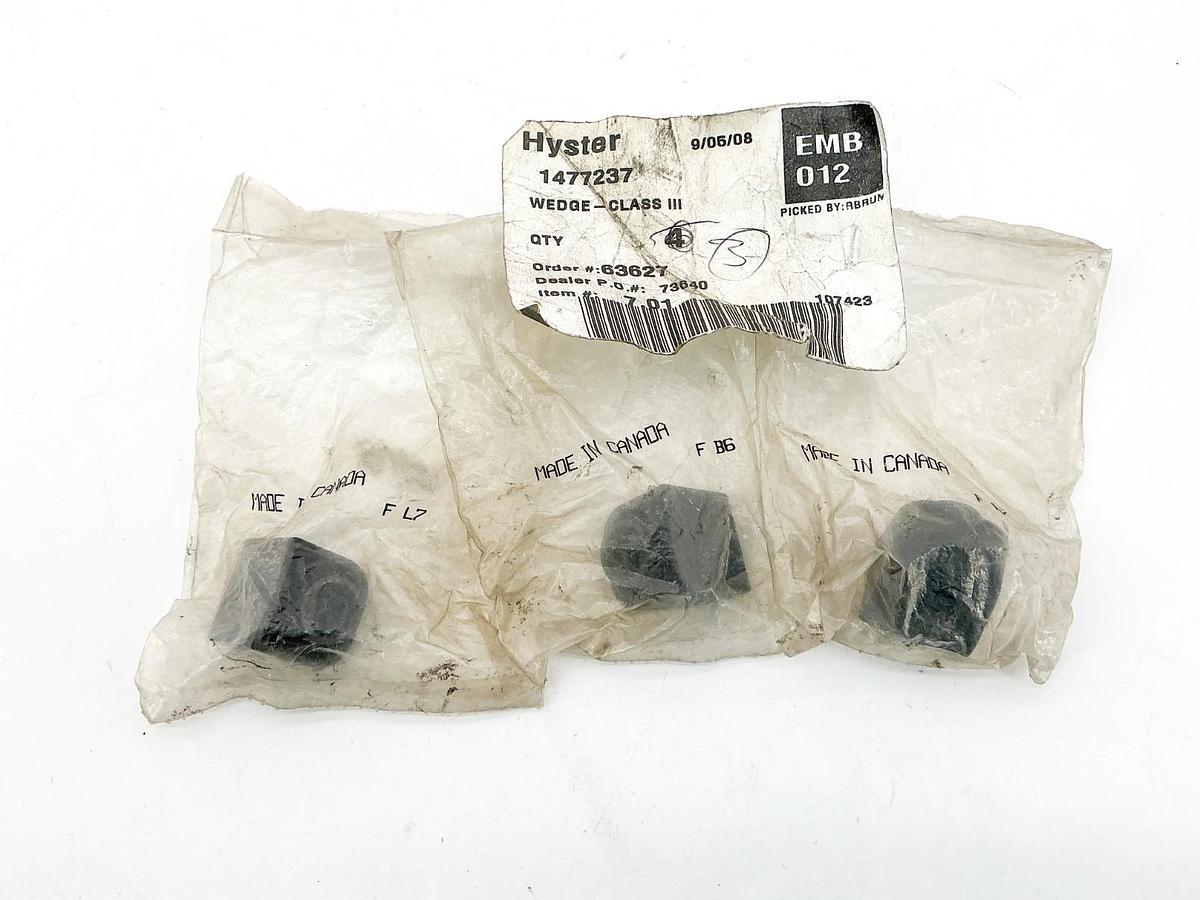 New Lot of 3 Hyster 1477237 Class III Wedge