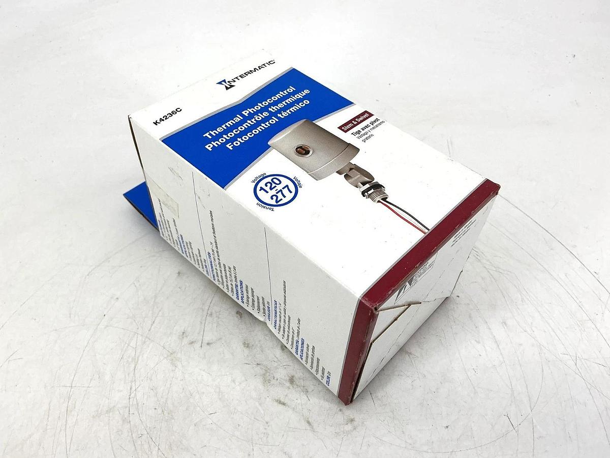 Used New Sealed Intermatic K4236C Thermal Photocontrol Swivel Mount 15A 120-277VAC