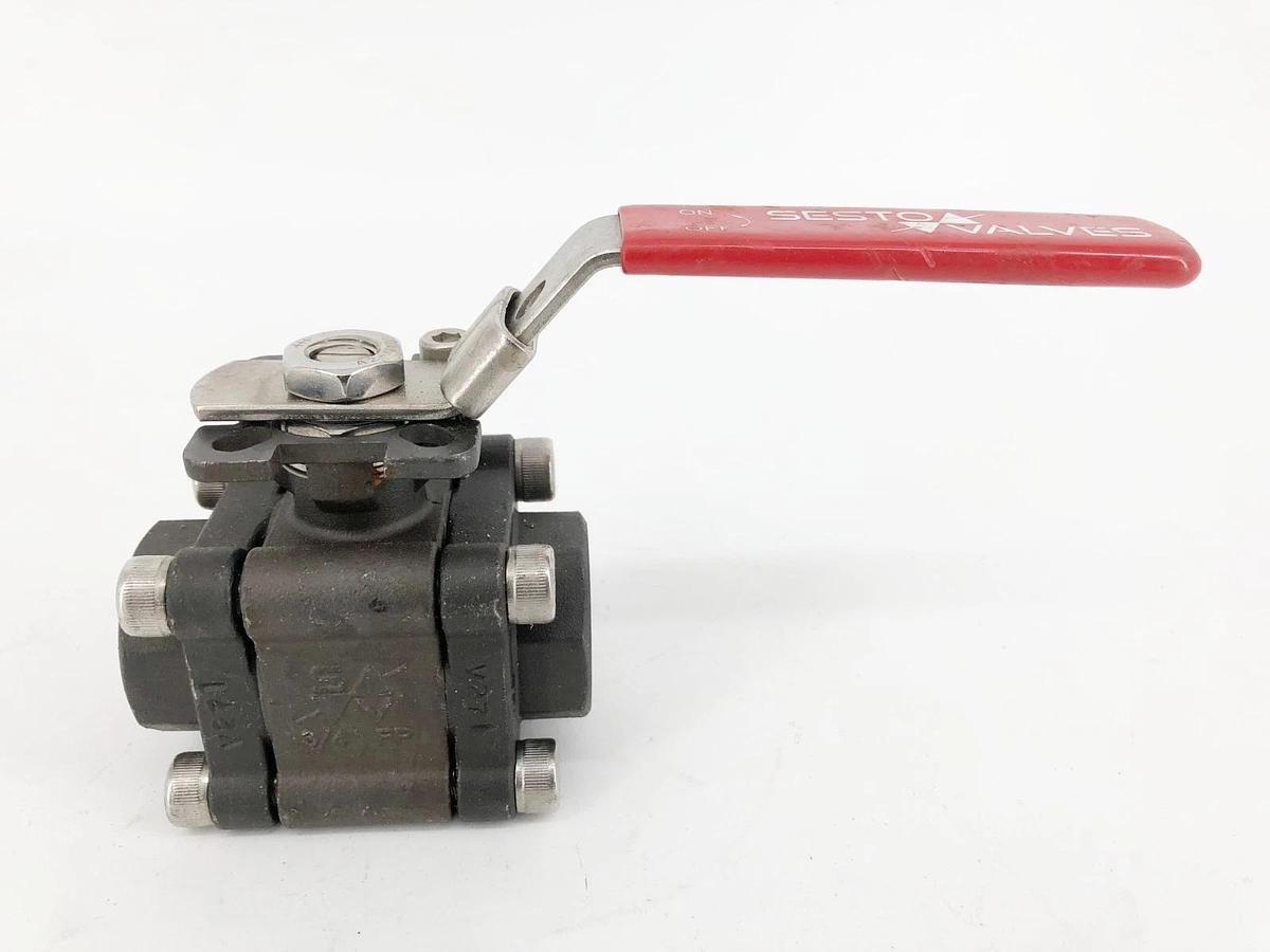 New Sesto Valves M32N-0T-C60F-L Ball Valve 3/4" 2000WOG B16.34 - No Box