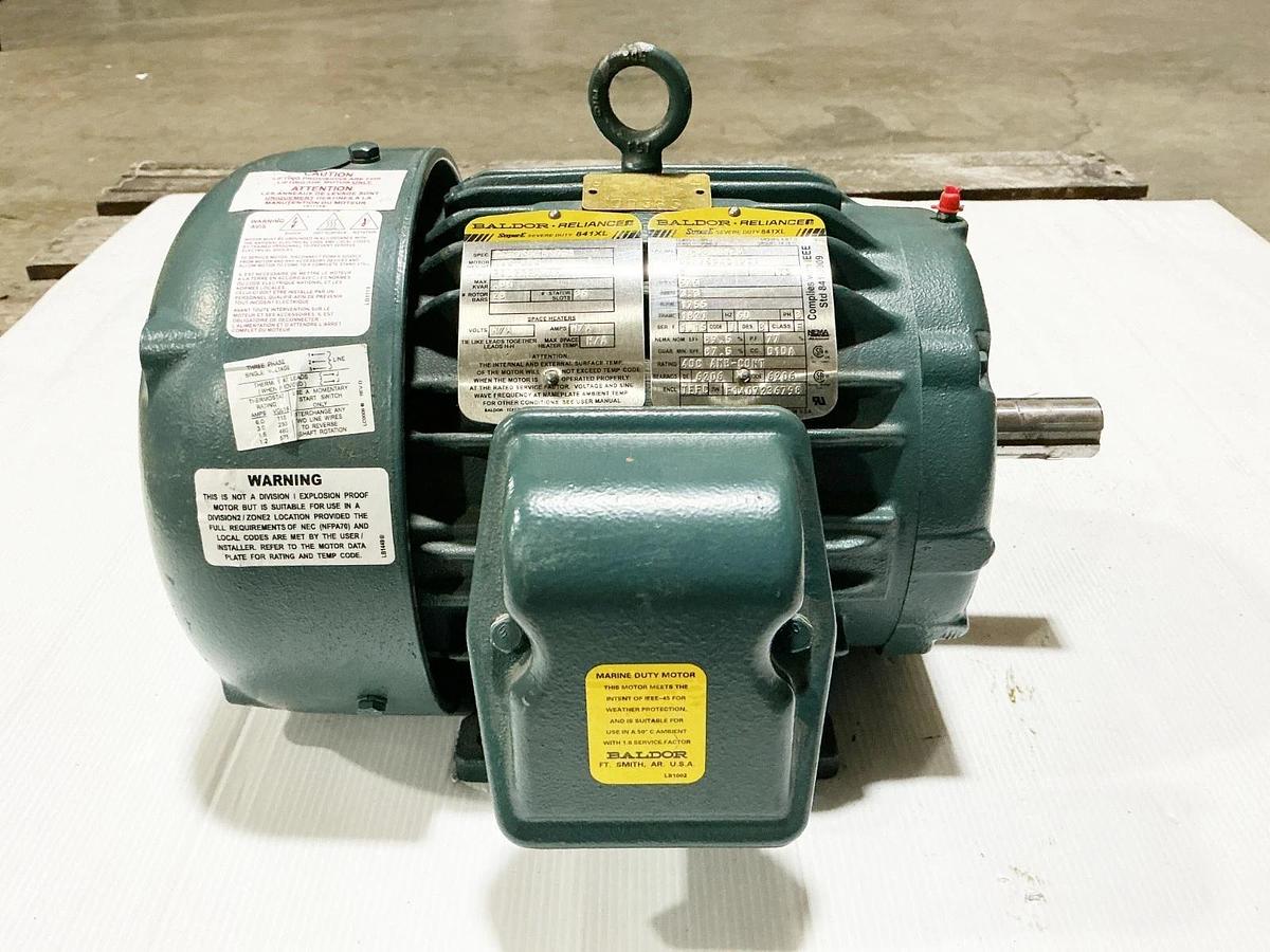 Used Baldor ECP83661T-5 Electric Motor 3HP 575V 3Ph 3.3A 1755RPM 06H759X31961