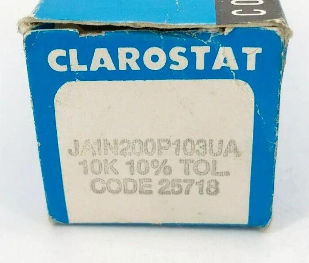 New Clarostat JA1N200P103UA Potentiometer 10k Ohm Type J