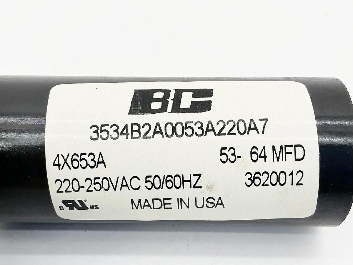 New Philips BC 4X653A Capacitor 53-64MFD 250V 50/60Hz 3534B2A0053A220A7