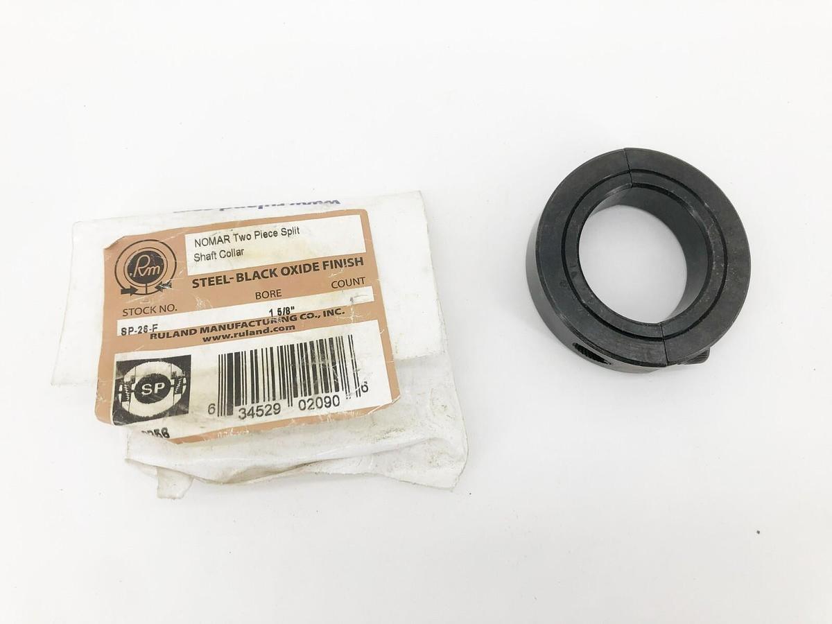 New Ruland SP-26-F Two-Piece Split Clamp Collar Black Oxide Steel 1-5/8" ID