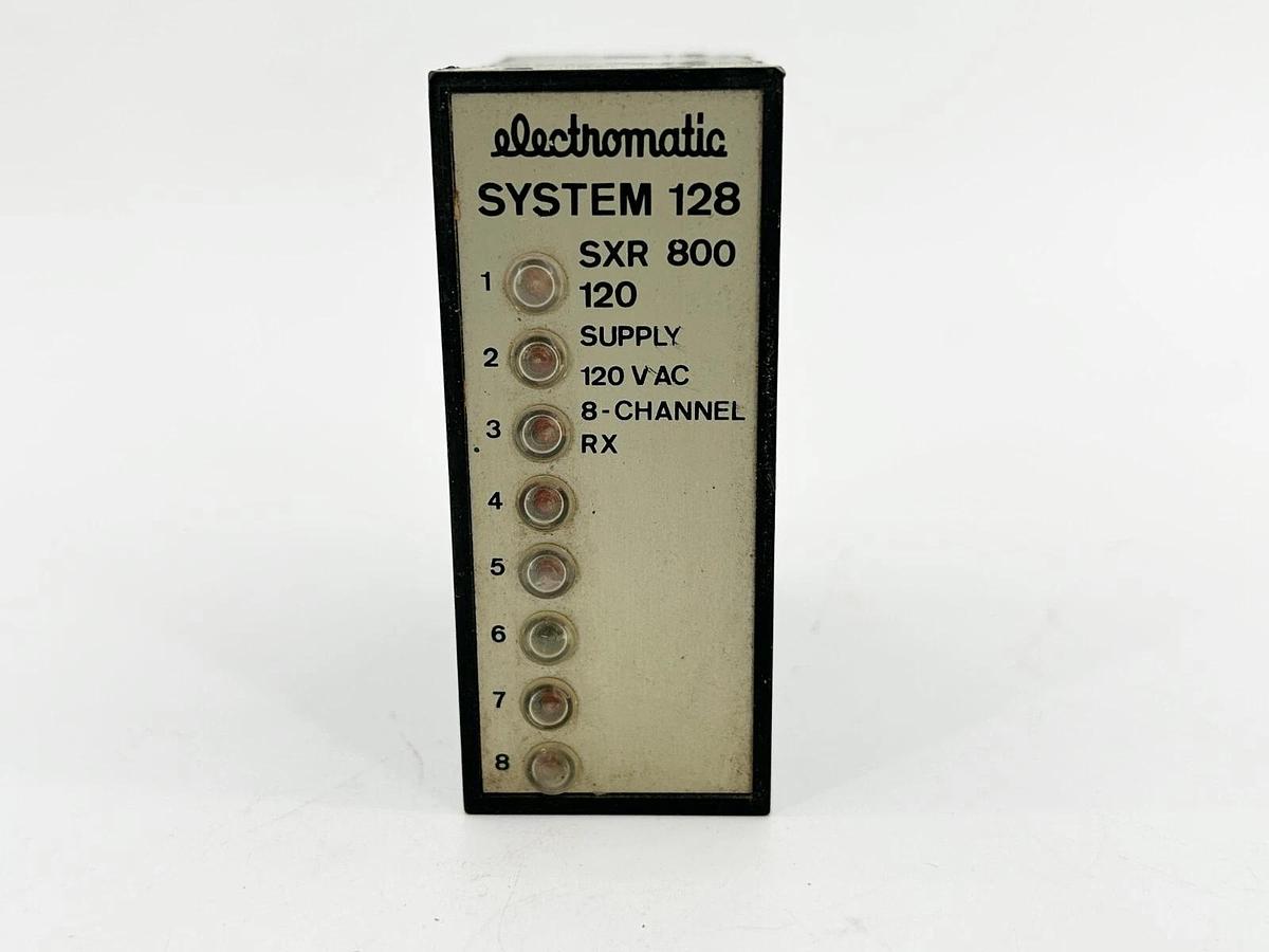 Used Electromatic SXR-800-120 Transmitter System 128 8-Channel 11-Pin 120VAC