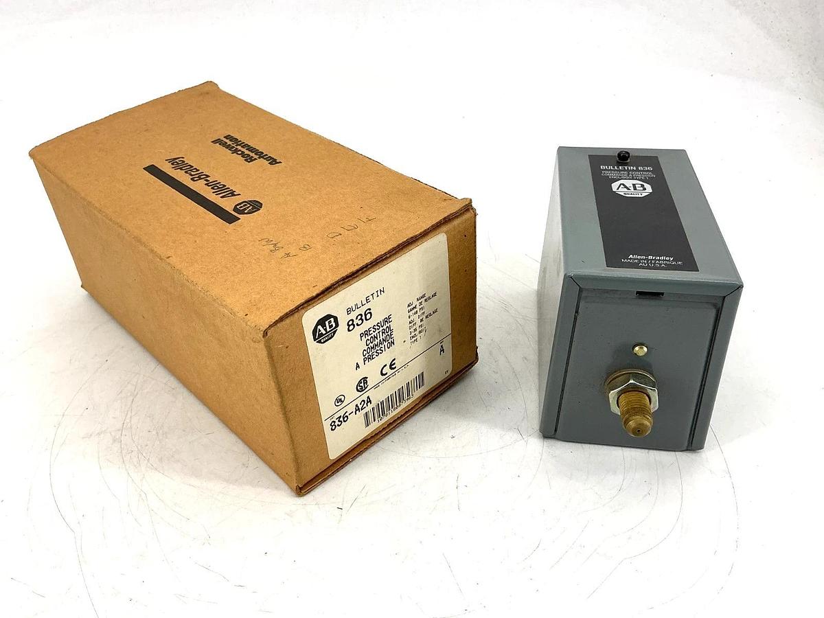 New Allen Bradley 836-A2A Ser A Pressure Control Range 6-140PSI Adj Diff 3-35PSI