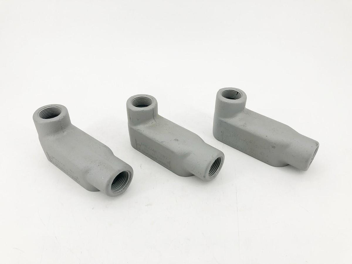 Lot of 3 New Appleton LB27 3/4" Conduit Outlet Bodies FM7 O-Z/Gedney Form 7