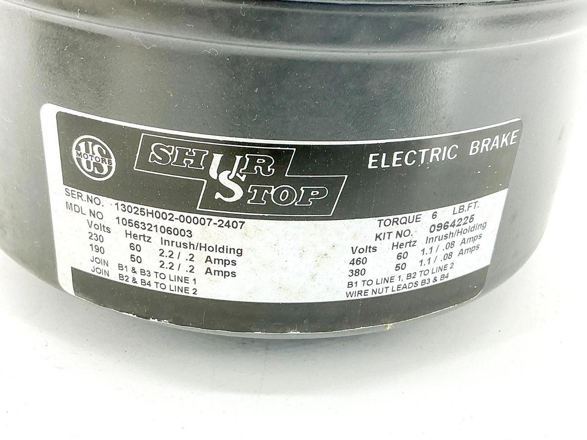 New Shur Stop Emerson 0964225 Electric Brake 460V 6LB Torque 1.1A 105632106003