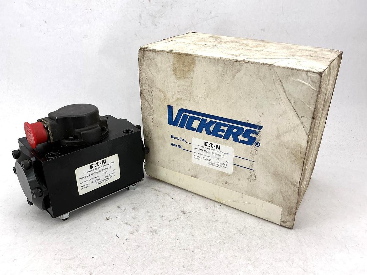 Used Eaton Vickers SM4-40(30) 113-80/50-10 Servo Valve Max Port Pressure 210 bar