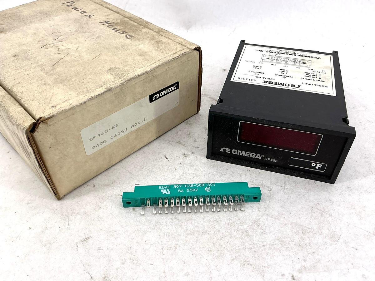 New OMEGA DP465-KF Digital Thermometer T/C Type K 120VAC DP465