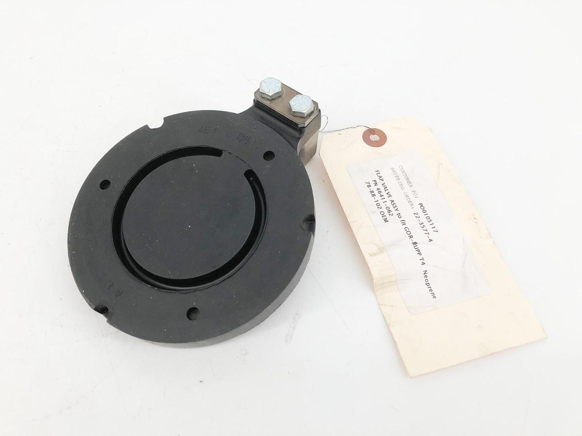 New Gorman-Rupp 46411-062 Valve Flap Assembly for T4 Neoprene - No Box
