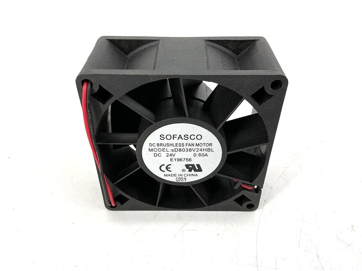 New Sofasco sD8038V24HBL DC Brushless Fan Motor 2-Wire 0.60A 24VDC - No Box