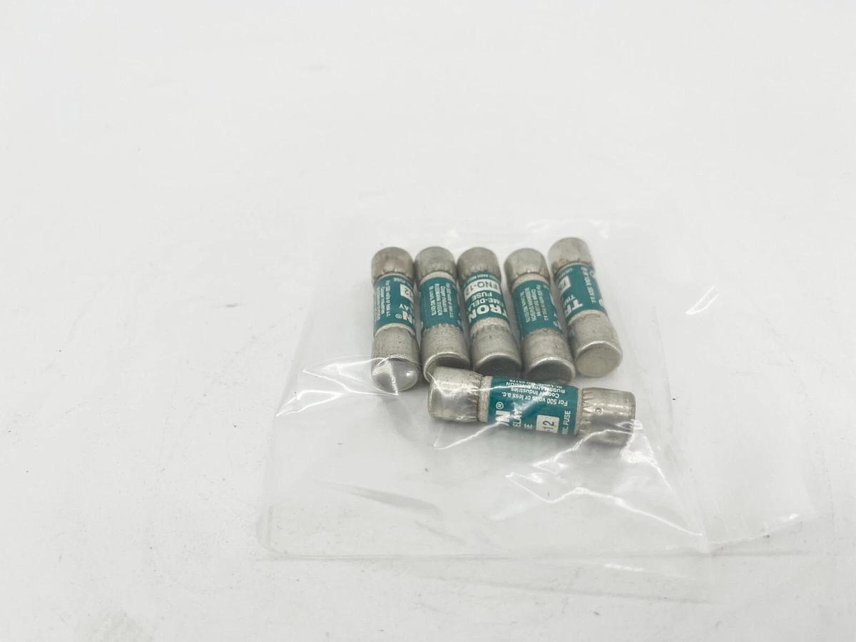 Lot of 6 New Bussmann FNQ-12 Time Delay Fuses 12A 500V