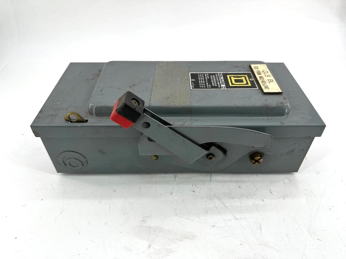 Used Square D H20F5791 Fusable Safety Disconnect 30A 600V 3P