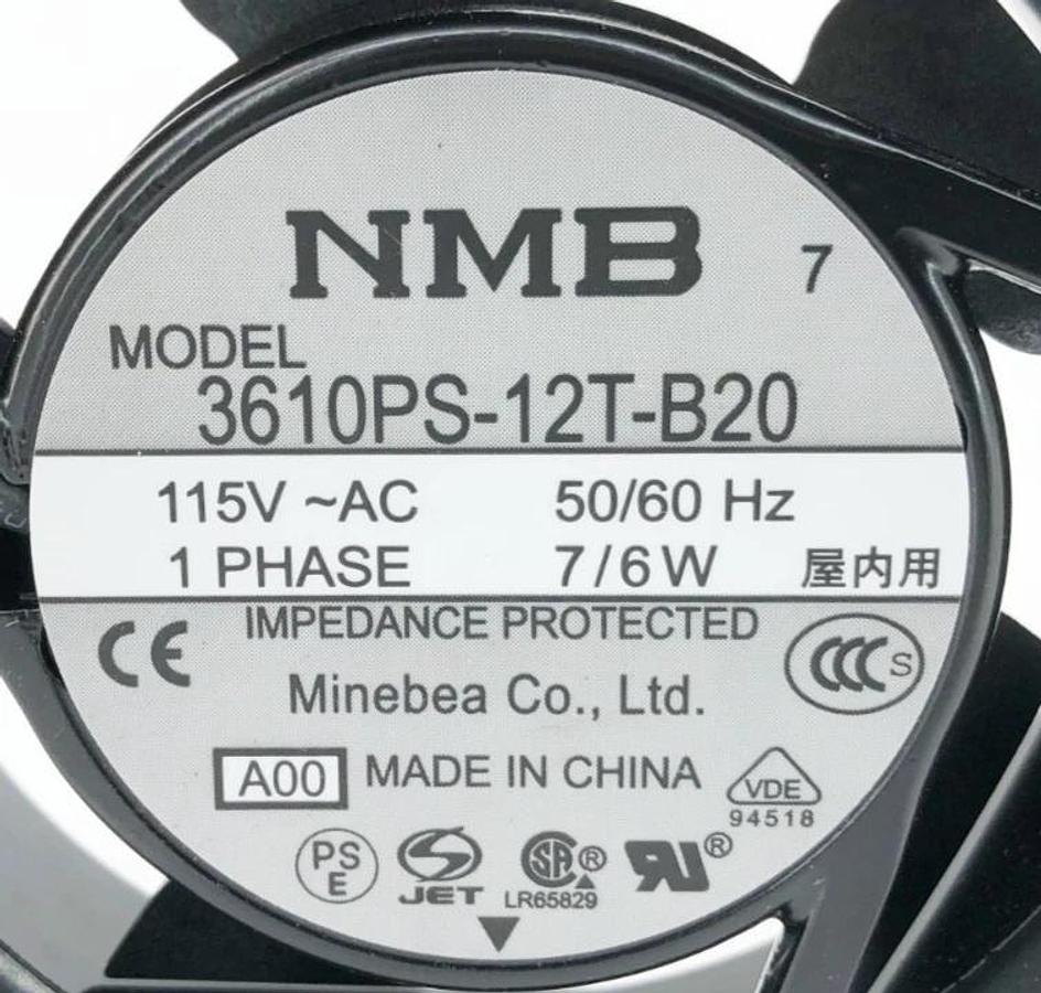 New NMB 3610PS-12T-B20 Cooling Fan 115VAC 7/6W 92x92x25mm - No Box