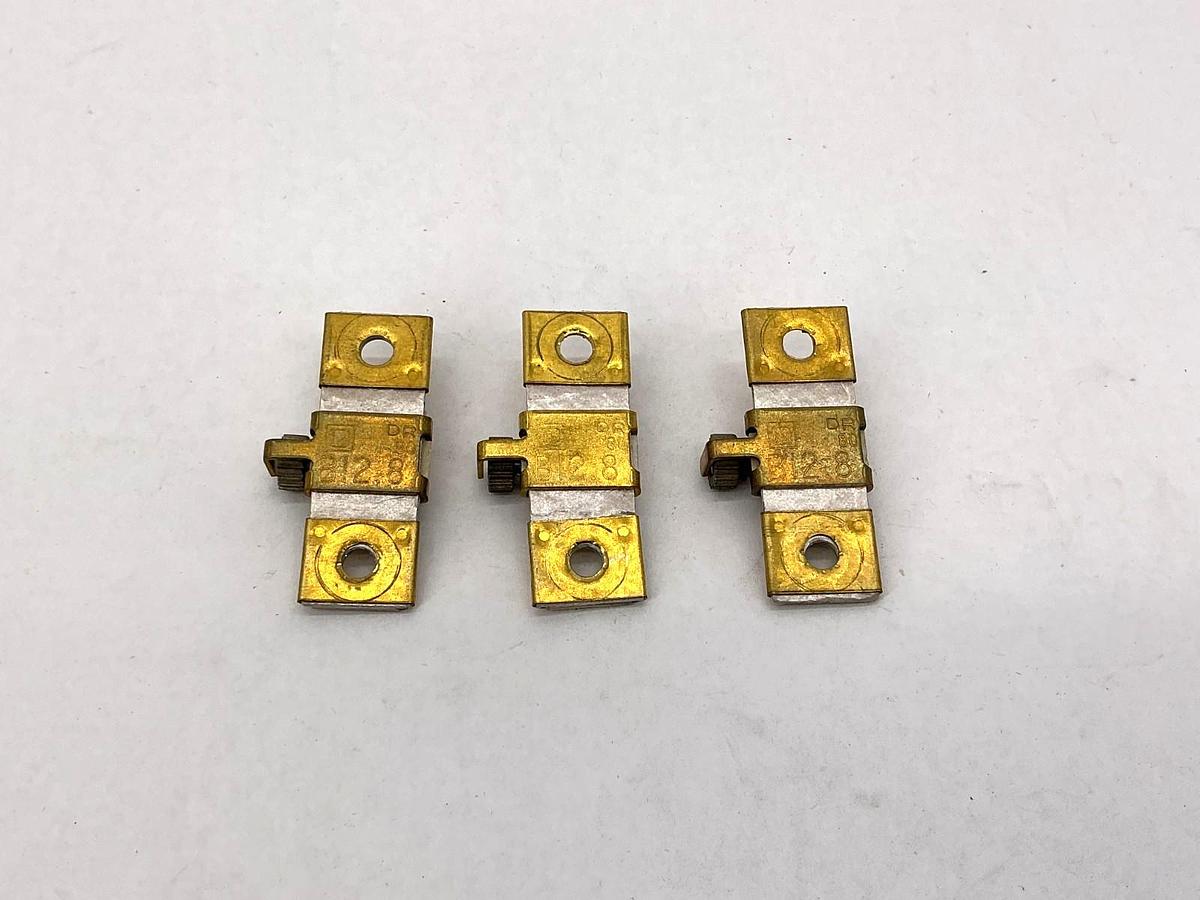 Used Lot of 3 Square D B12.8 Overload Relay Thermal Unit